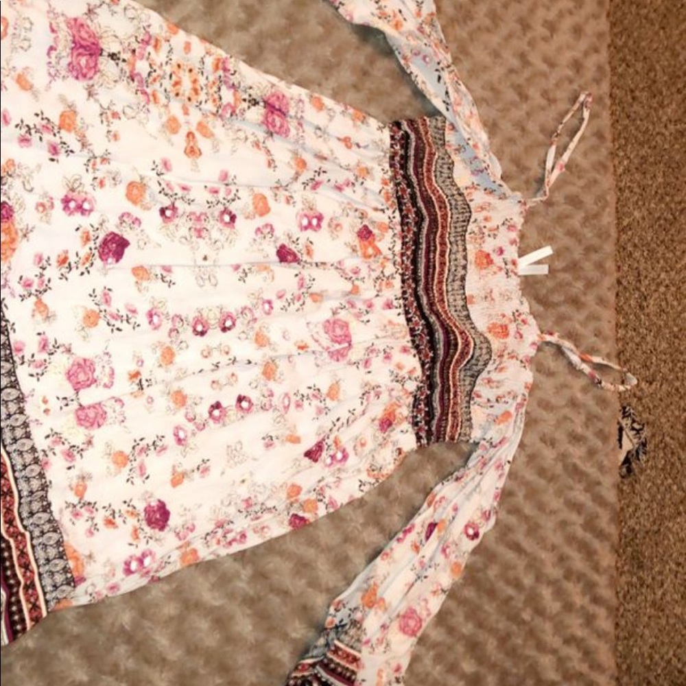 Off the shoulder floral dress